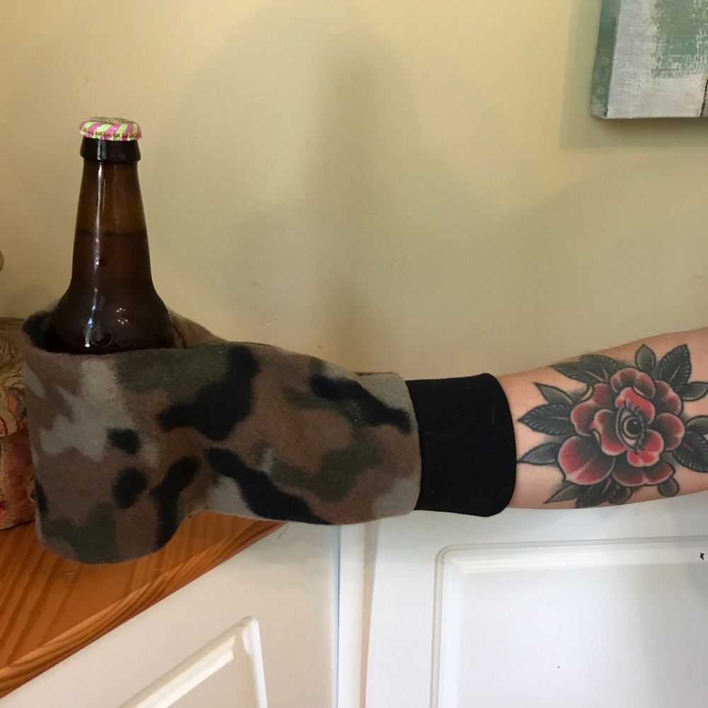 Handmade koozie gloves